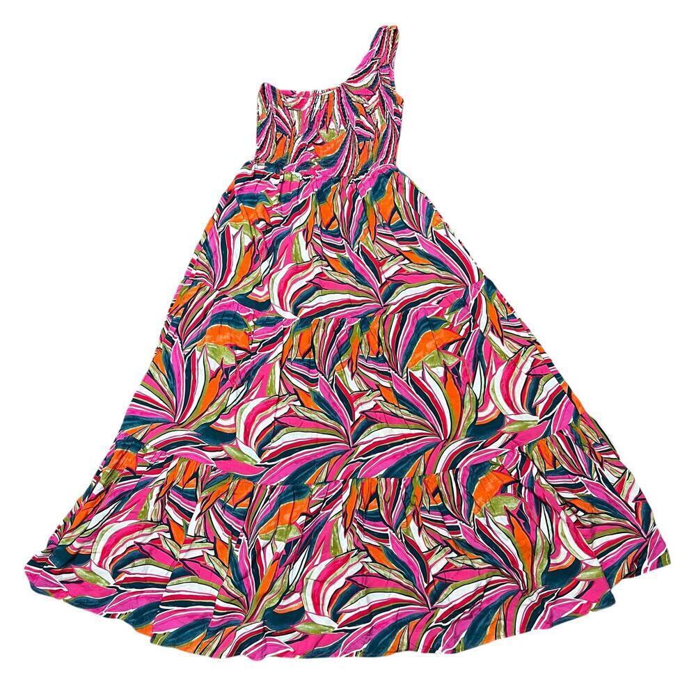 Abel the Label Anthropologie Kelissa One-Shoulder Maxi Dress Medium - Picture 1 of 7
